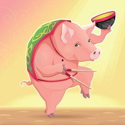 猪吃饭视频,一场温馨的餐桌盛宴