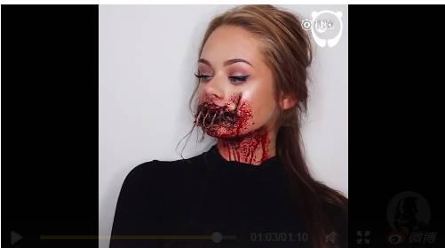 恐怖化妆视频,恐怖化妆视频背后的惊悚故事