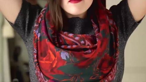 方巾系法视频,轻松掌握时尚穿搭技巧