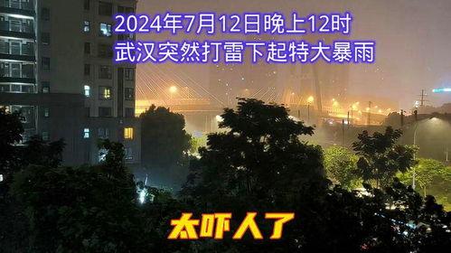 特大的暴雨打雷视频,震撼视听！